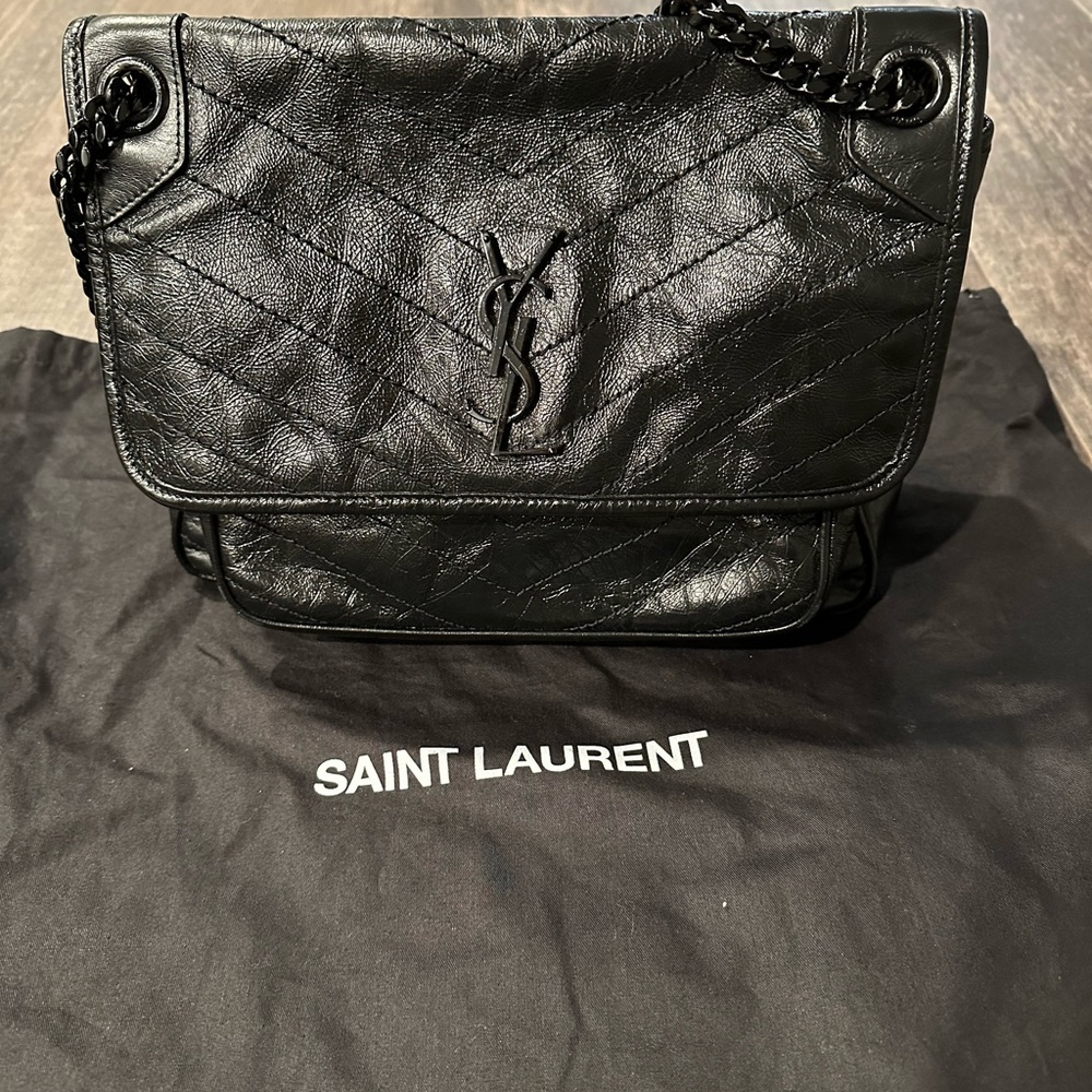 Saint Laurent Black Medium Niki Bag